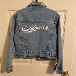 Blue Jean jacket with California embroidered on the back. Forever 21 Size Small